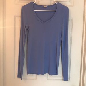 JCrew V neck long sleeve tee